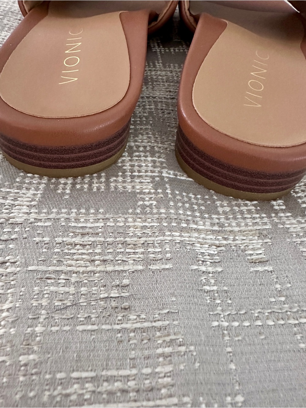 These Vionic Cognac Slide Sandals are so Comfortable!! - Picture 4 of 4